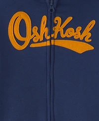 Osh Kosh Baby Boys' Long-Sleeve Oshkosh Logo Fleece Hoodie and Pants, 2-Piece Set