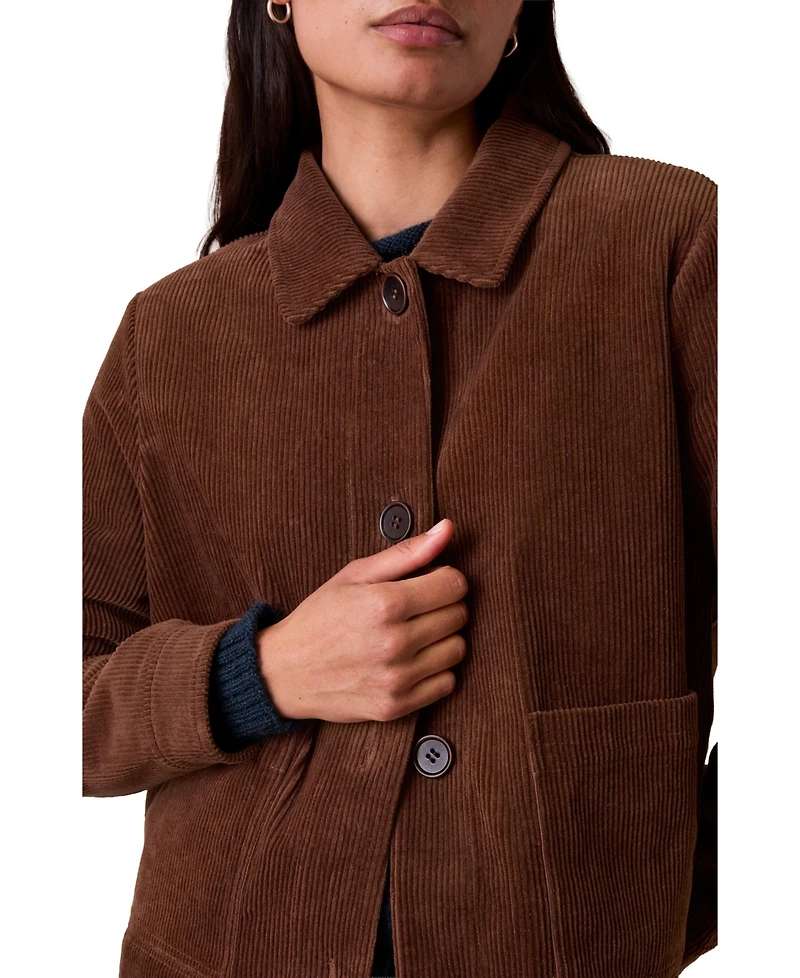 Celtic & Co. Womens Cord Utility Jacket
