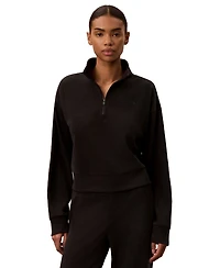 Calvin Klein Performance Women's Icon Sport Waffle Quarter-Zip Sweatshirt