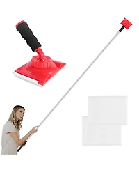 Xdovet Paint Edger Tool Extension Rod Pad Applicator Ceilings Trim Baseboards Refill Pads