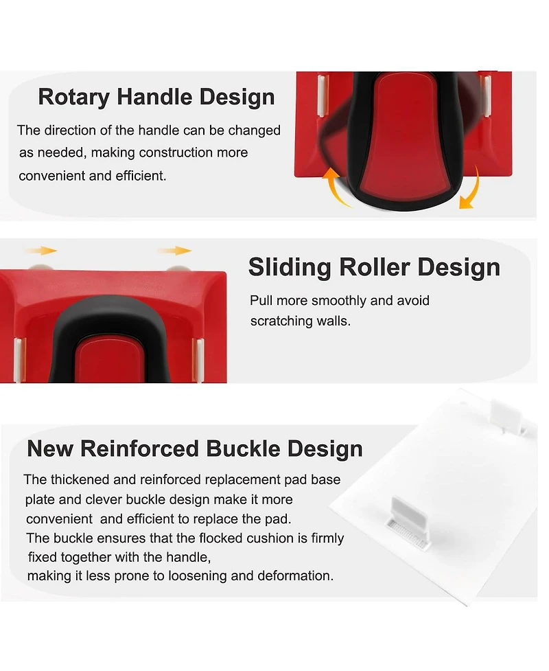Xdovet Edger Trimmer Wall Ceiling Corner Pad Applicator Tool