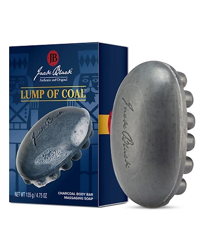Jack Black Lump of Coal Charcoal Body Bar Massaging Soap, 4.75 oz.