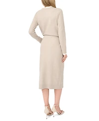 CeCe Women's Pull-On Pencil Knit Midi Skirt