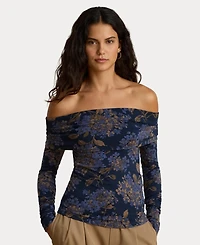 Lauren Ralph Women's Long-Sleeve Off-The-Shoulder Top
