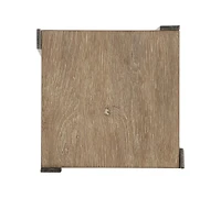 Bernhardt Tribeca 12.38" Wood & Steel Accent Table