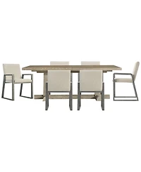 Bernhardt Tribeca 7-Piece Rectangle Dining Set (Table & 6 Arm Chairs)
