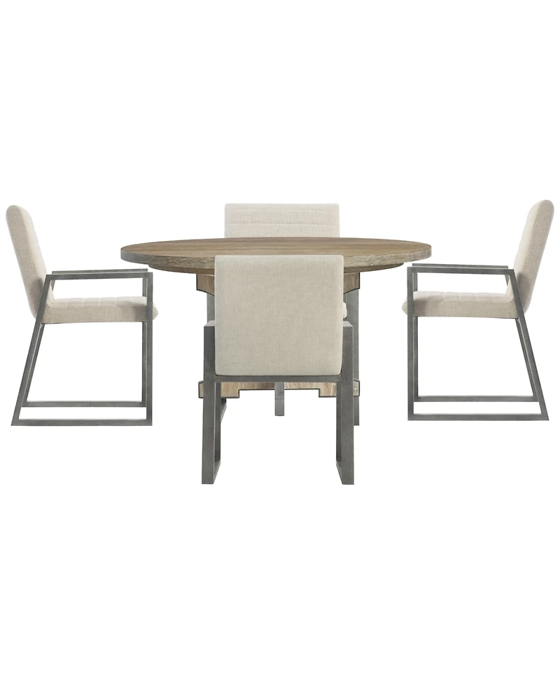 Bernhardt Tribeca 5-Piece Round Dining Set (Table & 4 Armchairs)