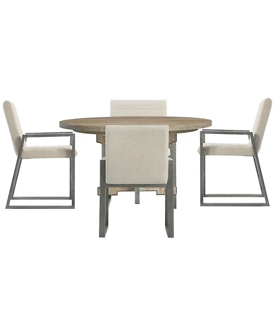 Bernhardt Tribeca 5-Piece Round Dining Set (Table & 4 Armchairs)