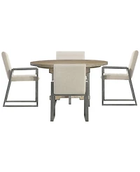 Bernhardt Tribeca 5-Piece Round Dining Set (Table & 4 Armchairs)