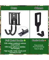 Piscifun Tree Stand Gear Hangers 3 Metal Hooks Archery Hunting Accessories With Carry Bag