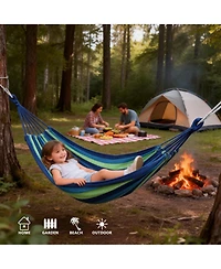 Piscifun Portable Outdoor Camping Hammock With Straps Carabiners For Patio Yard Travel