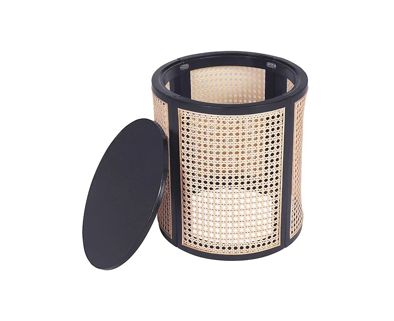 sumyeg Rubber Wood Side Table End with Mdf Stable Base