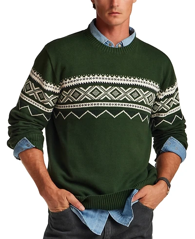 Weatherproof Vintage Men's Fairisle Crewneck Sweater
