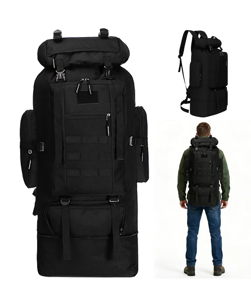 Piscifun 100L Waterproof Molle Hiking Backpack Large Capacity Travel Daypack for Outdoor Sports