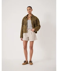Hush Women's Larissa Stripe Denim Shorts