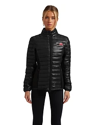 JACK1T Women's Short Funnel-Neck Puffer Jacket