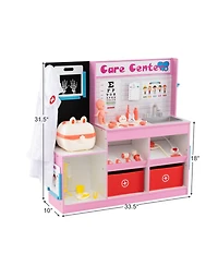 Hongge Kids Wooden Medical Center Play Set with Examination Region