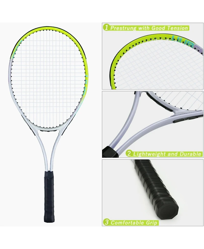 Aofar Tennis 2 Racket Set Adult Recreational Kit