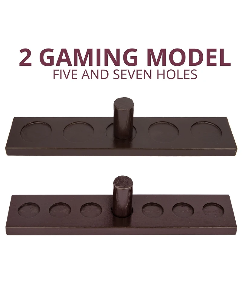 Aofar Ring Toss Hook Game Wooden Indoor Outdoor Party 17" X 13