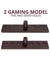 Aofar Ring Toss Hook Game Wooden Indoor Outdoor Party 17" X 13
