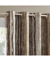 Sun Zero Avila Abstract Stripe 100percentage Blackout Grommet Curtain Panel