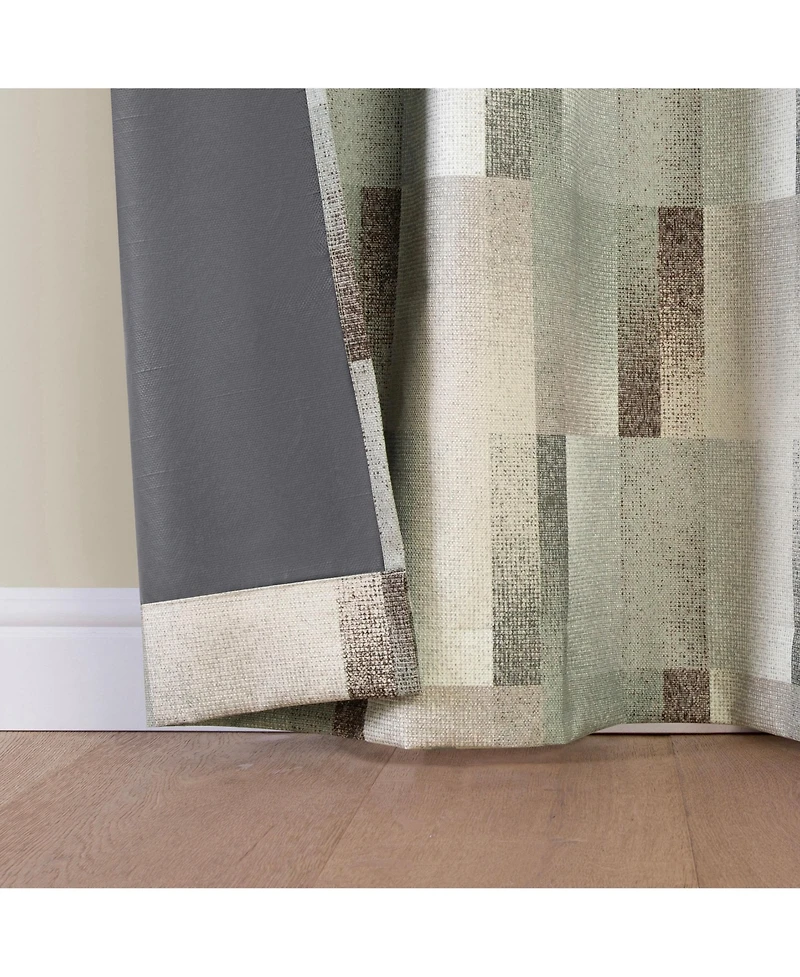 Sun Zero Sterling Gradient Geometric 100percentage Blackout Grommet Curtain Panel