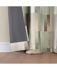 Sun Zero Sterling Gradient Geometric 100percentage Blackout Grommet Curtain Panel