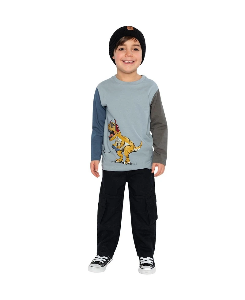 Deux par Deux Little Boys Long Sleeve Cotton T-Shirt
