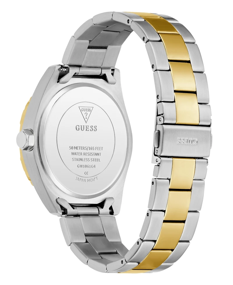 Guess Men's Quartz Two-Tone Stainless Steel Watch 43mm