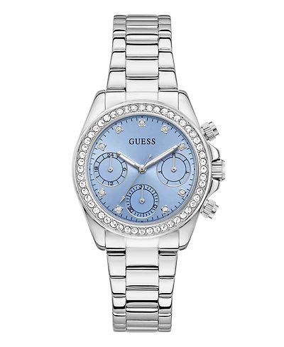 Guess Women's Quartz Silver-Tone Stainless Steel Watch 36mm