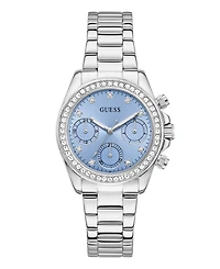 Guess Women's Quartz Silver-Tone Stainless Steel Watch 36mm