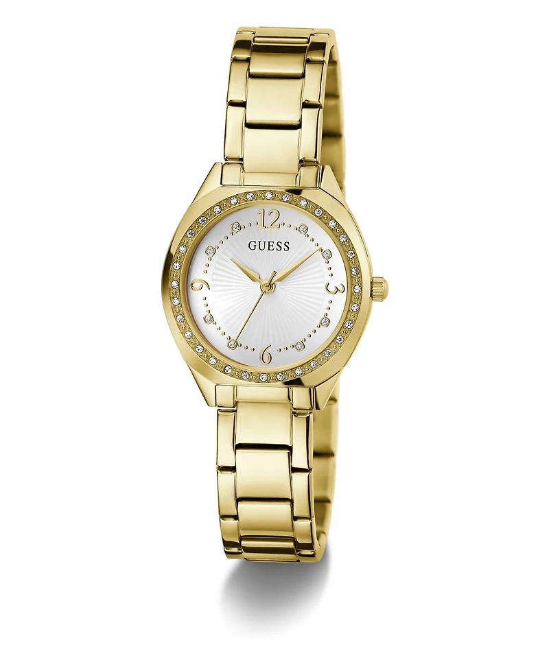 Guess Women's Quartz Gold Tone Stainless Steel Watch 30mm