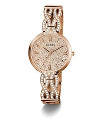Guess Women's Quartz Rose Gold-Tone Stainless Steel Watch 32mm