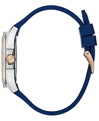 Guess Women's Quartz Blue Silicone Watch 39mm