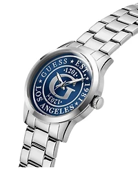 Guess Men's Quartz Silver-Tone Stainless Steel Watch 44mm
