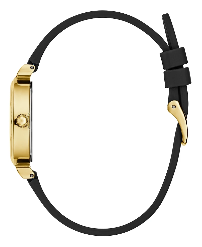 Guess Women's Quartz Black Silicone Watch 28mm