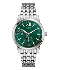 Guess Men's Quartz Silver-Tone Stainless Steel Watch 42mm
