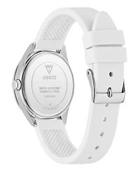 Guess Women's White Silicone Watch 34mm