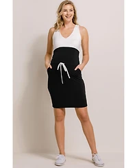Hello Miz Women's Over the Belly Pencil Skirt with Pockets