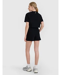 4F Women's Waffle Knit Short Sweatpants Regular Fit