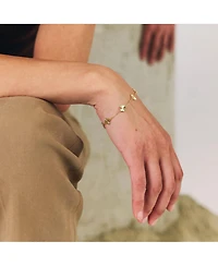 The Lovery Mini Fluted Clover Bracelet 14K Gold-Plated Sterling Silver