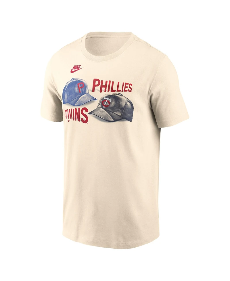 Nike Men's Cream Philadelphia Phillies vs. Minnesota Twins 2026 Field of Dreams Matchup T-Shirt