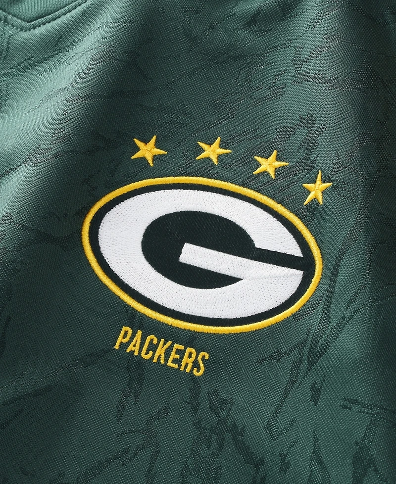 Fanatics Men's Green Green Bay Packers Football x Football V-Neck Fan Top