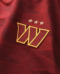 Fanatics Big Boys and Girls Burgundy Washington Commanders Football x Football V-Neck Fan Top