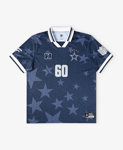 Fanatics Men's Navy Dallas Cowboys Football x Football Collared Fan Top