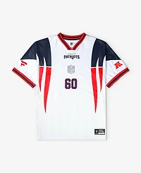 Fanatics Big Boys and Girls White New England Patriots Football x V-Neck Fan Top