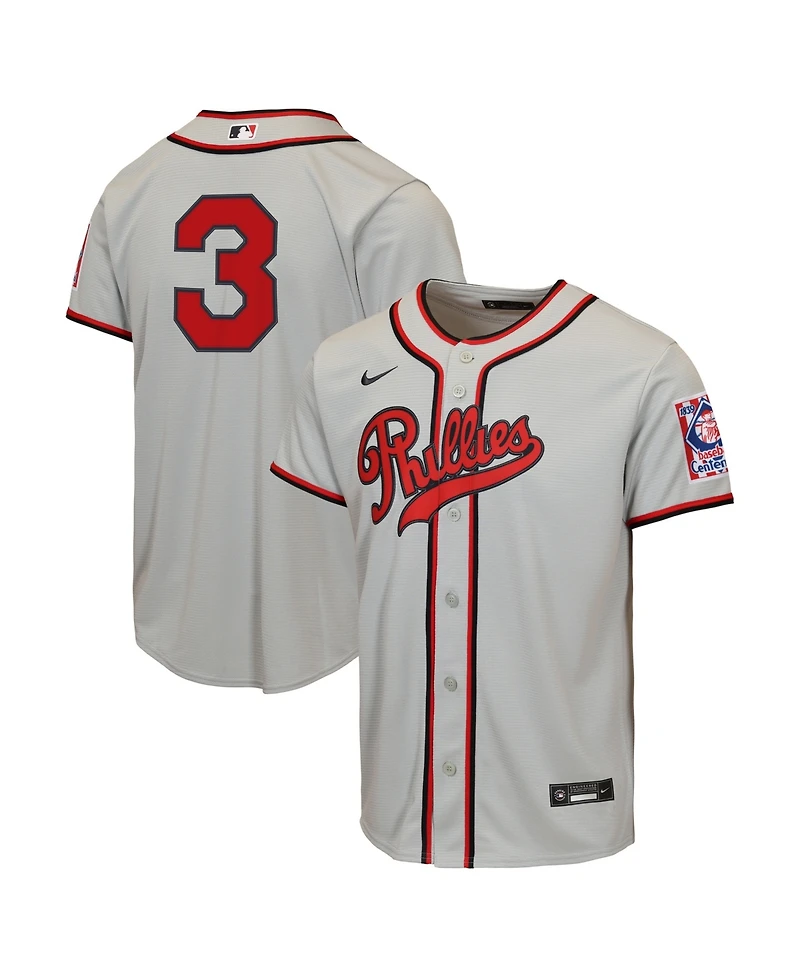 Nike Big Boys and Girls Bryce Harper Gray Philadelphia Phillies 2026 Field of Dreams Replica Jersey