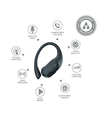 Rca Tune-50 Wireless Touch-Control Voice-Assistant Earbuds