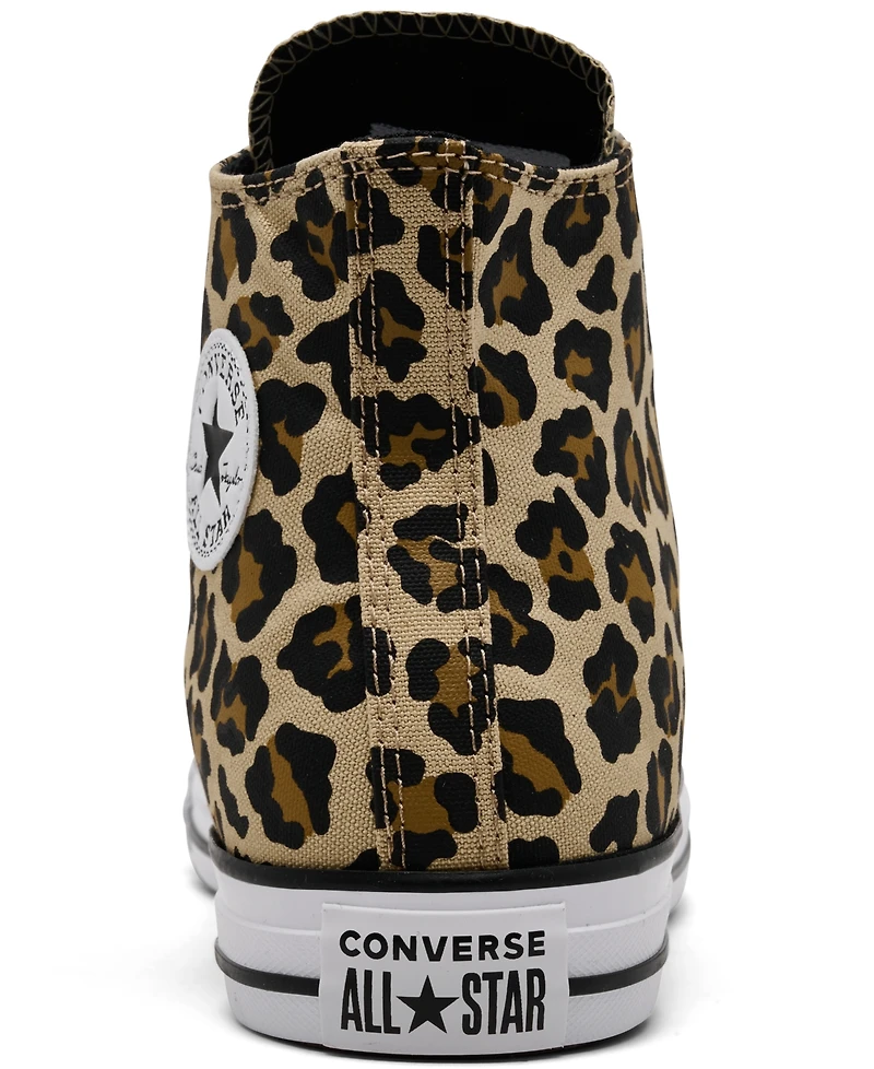 Converse Big Girls Chuck Taylor All Star Leopard Print High Top Lifestyle Sneakers from Finish Line