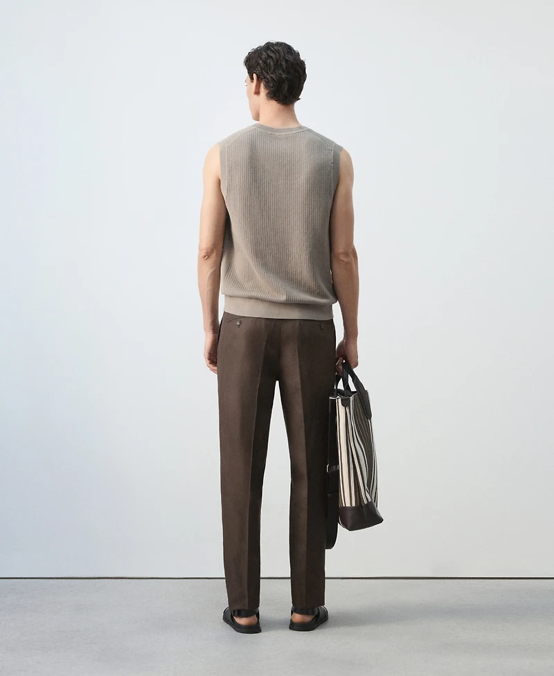 Mango Men's Fine-Knit Vest